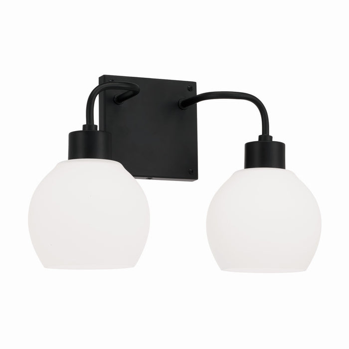 Capital Lighting 120021MB-540 Two Light Vanity, Matte Black