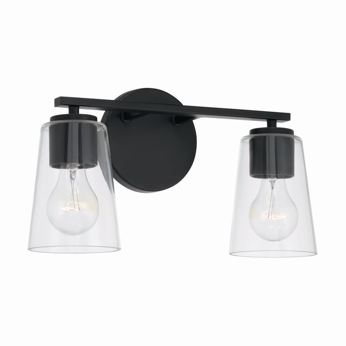 Capital Lighting 148621MB-537 Two Light Vanity, Matte Black