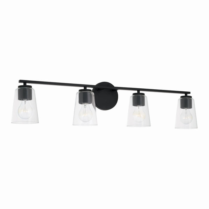 Capital Lighting 148641MB-537 Four Light Vanity, Matte Black