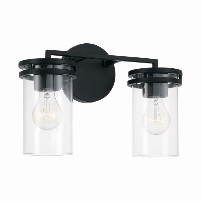 Capital Lighting 148721MB-539 Two Light Vanity, Matte Black