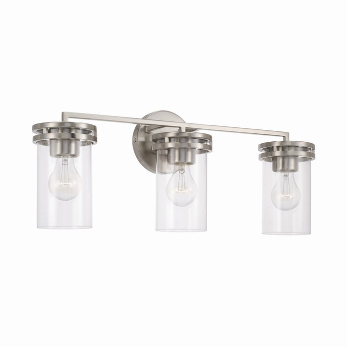 Capital Lighting 148731BN-539 Three Light Vanity, Brushed Nickel