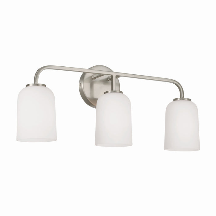 Capital Lighting 148831BN-542 Three Light Vanity, Brushed Nickel
