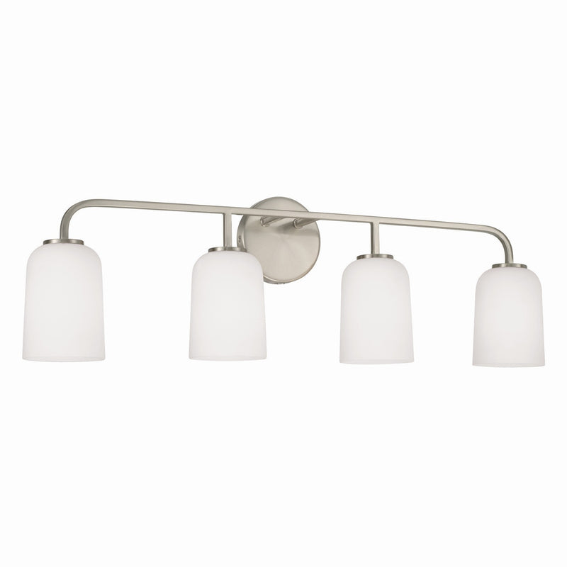 Capital Lighting 148841BN-542 Four Light Vanity, Brushed Nickel