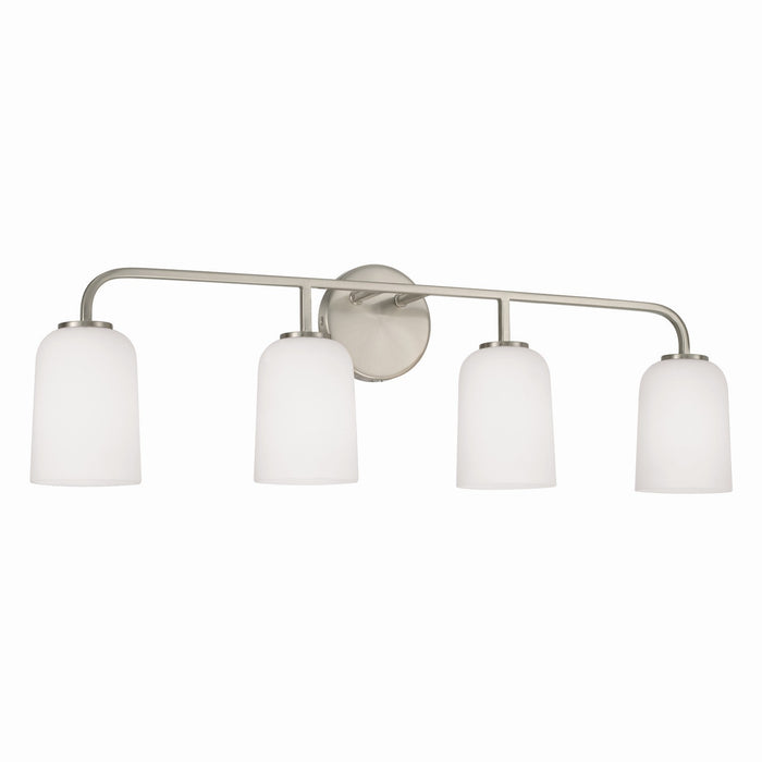 Capital Lighting 148841BN-542 Four Light Vanity, Brushed Nickel