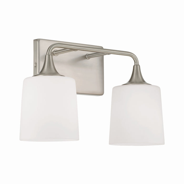 Capital Lighting 148921BN-541 Two Light Vanity, Brushed Nickel