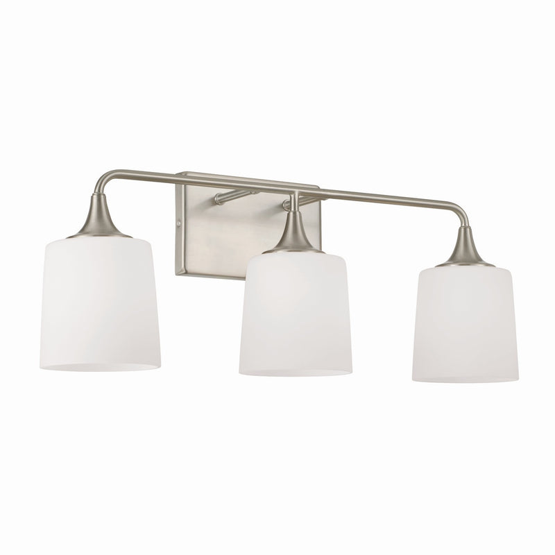 Capital Lighting 148931BN-541 Three Light Vanity, Brushed Nickel