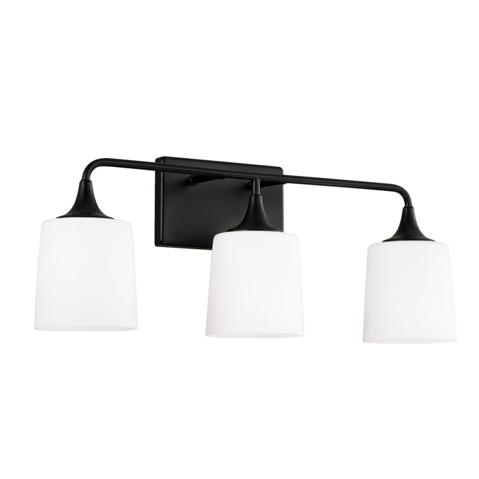 Capital Lighting 148931MB-541 Three Light Vanity, Matte Black