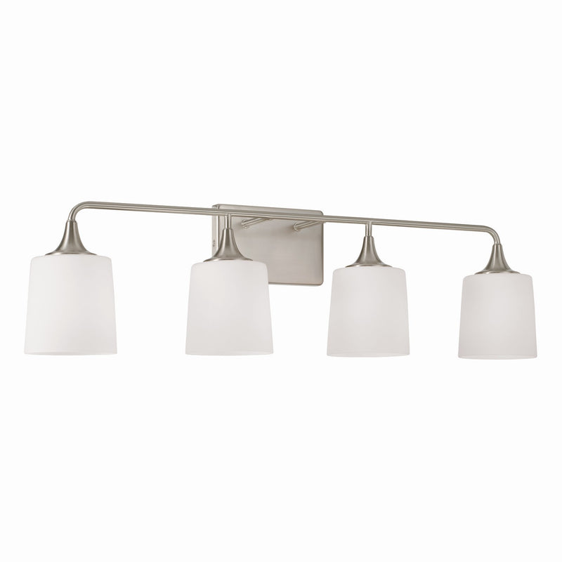 Capital Lighting 148941BN-541 Four Light Vanity, Brushed Nickel