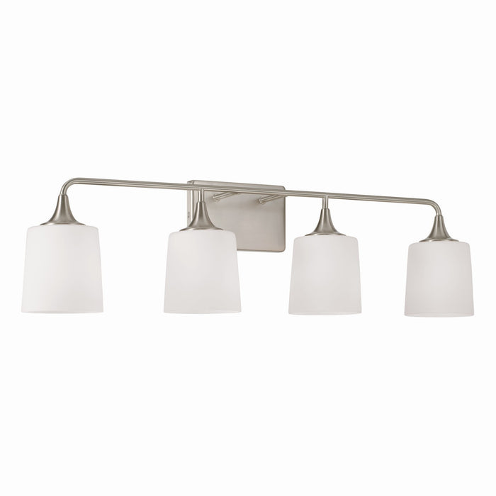 Capital Lighting 148941BN-541 Four Light Vanity, Brushed Nickel