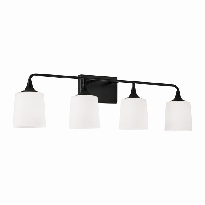 Capital Lighting 148941MB-541 Four Light Vanity, Matte Black