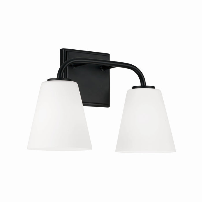 Capital Lighting 149421MB-543 Two Light Vanity, Matte Black