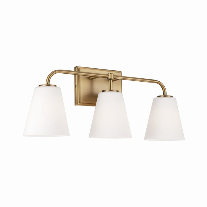 Capital Lighting 149431AD-543 Three Light Vanity, Aged Brass