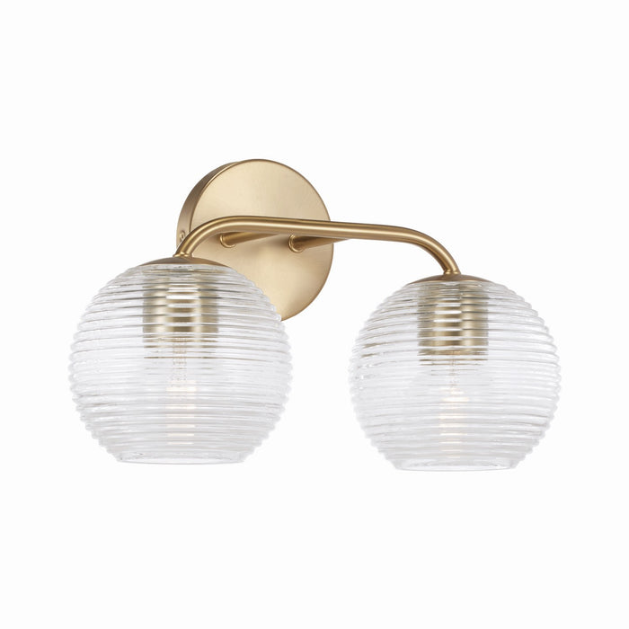 Capital Lighting 149921MA-544 Two Light Vanity, Matte Brass