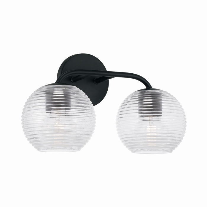 Capital Lighting 149921MB-544 Two Light Vanity, Matte Black