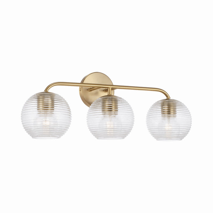 Capital Lighting 149931MA-544 Three Light Vanity, Matte Brass