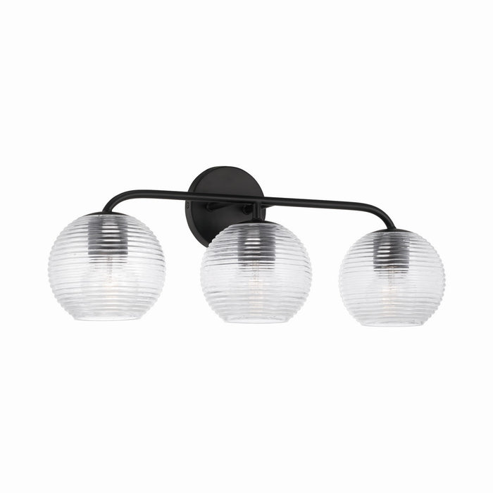Capital Lighting 149931MB-544 Three Light Vanity, Matte Black