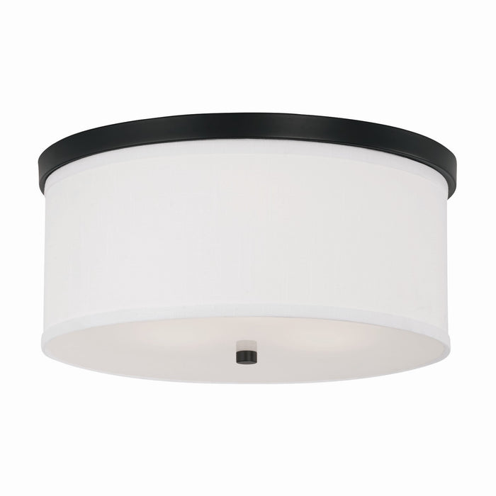 Capital Lighting 2015MB-480 Three Light Flush Mount, Matte Black