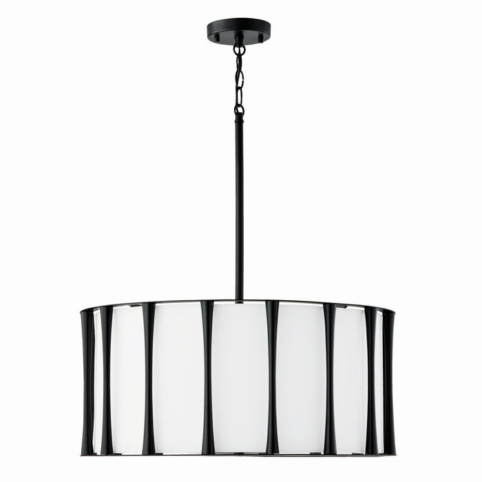 Capital Lighting 344641MB Four Light Pendant, Matte Black