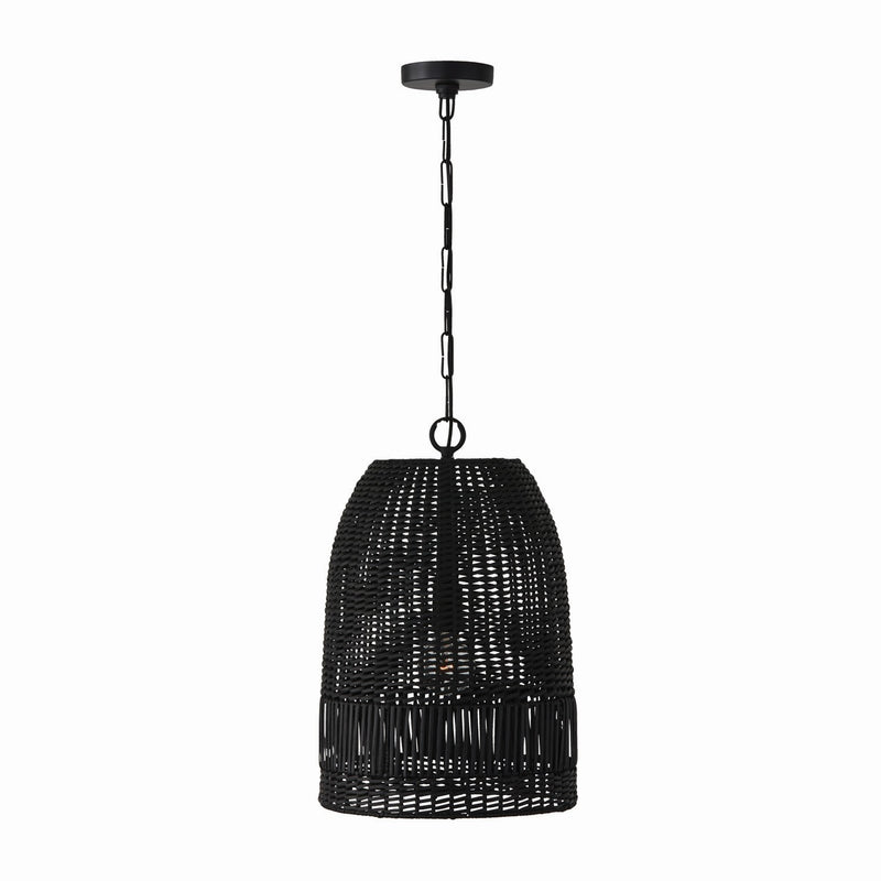 Capital Lighting 347512MB One Light Pendant, Matte Black