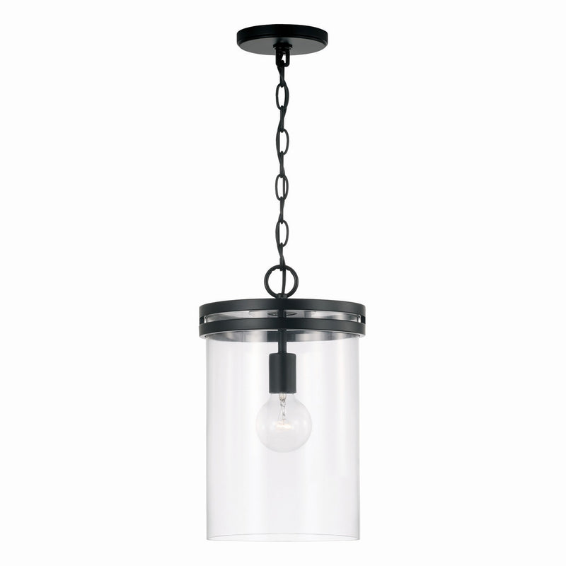 Capital Lighting 348711MB One Light Pendant, Matte Black