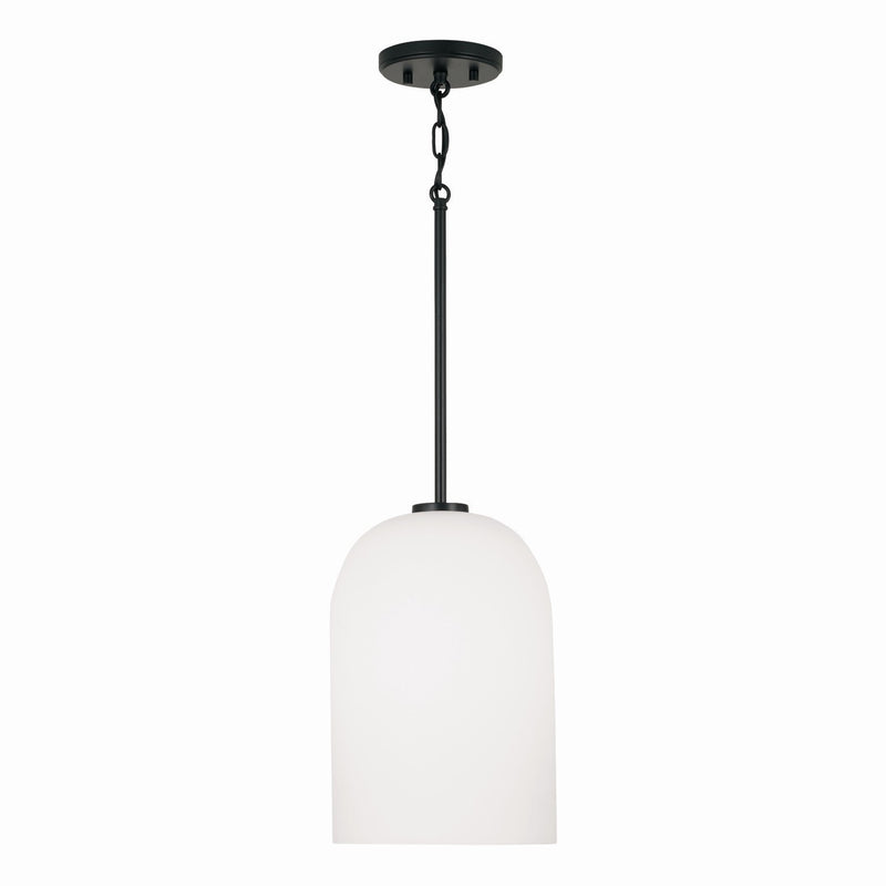 Capital Lighting 348811MB One Light Pendant, Matte Black