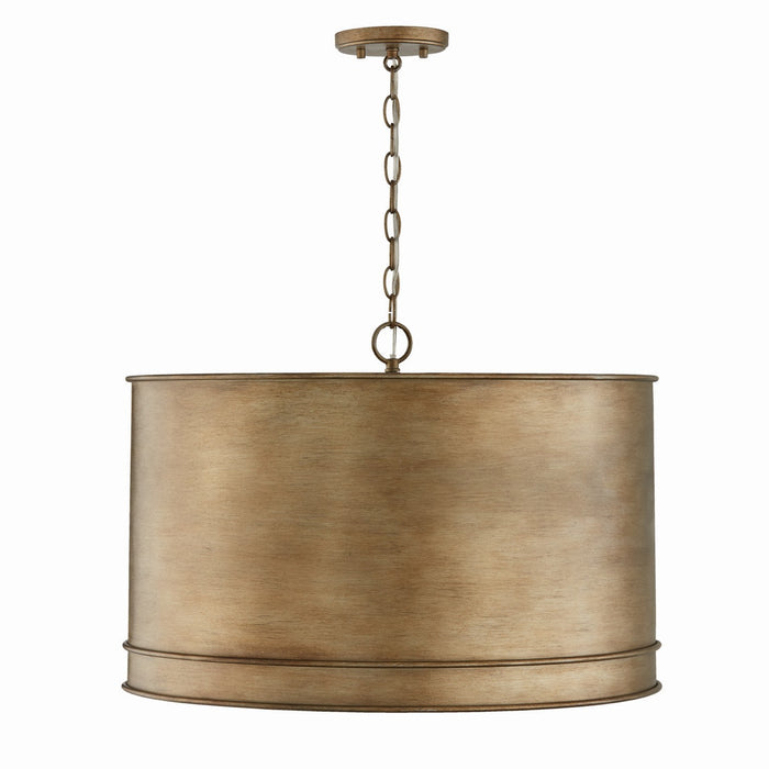 Capital Lighting 349242ML Four Light Pendant, Mystic Luster