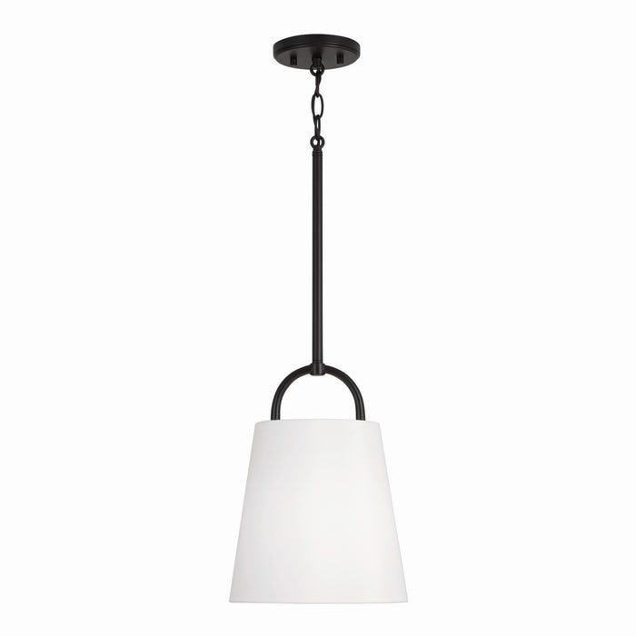 Capital Lighting 349411MB One Light Pendant, Matte Black