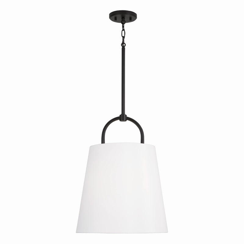 Capital Lighting 349412MB One Light Pendant, Matte Black