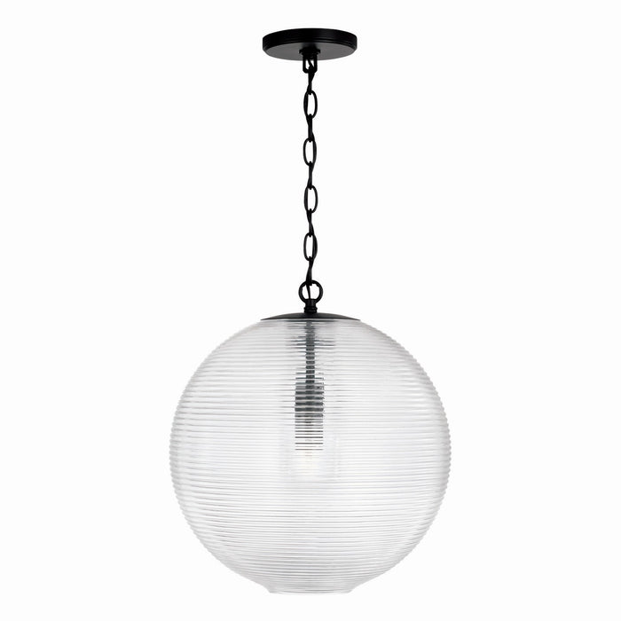 Capital Lighting 349911MB One Light Pendant, Matte Black