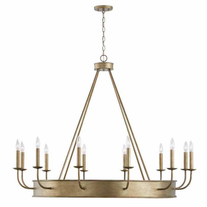 Capital Lighting 449201ML 12 Light Chandelier, Mystic Luster
