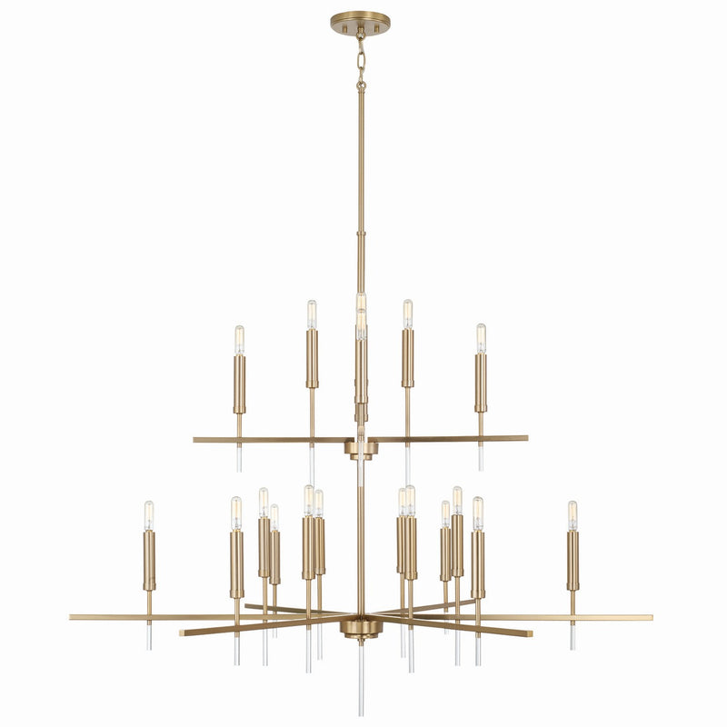 Capital Lighting 449302MA 20 Light Chandelier, Matte Brass