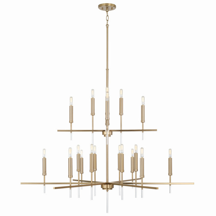 Capital Lighting 449302MA 20 Light Chandelier, Matte Brass