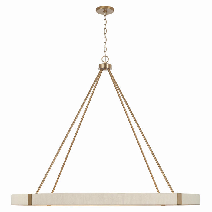 Capital Lighting 449801MA 12 Light Chandelier, Matte Brass