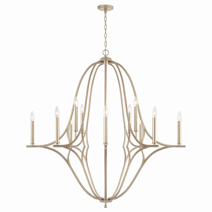 Capital Lighting 450001BS 12 Light Chandelier, Brushed Champagne