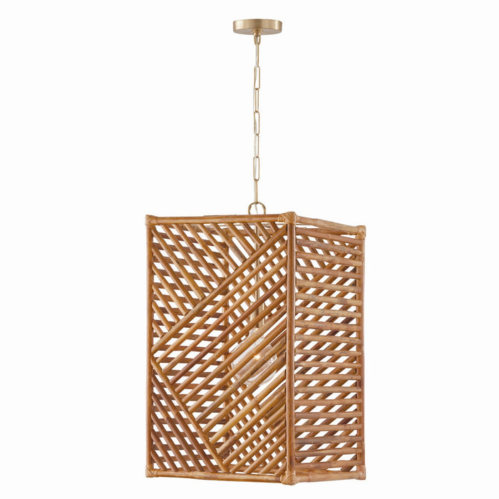Capital Lighting 547411MA One Light Foyer, Matte Brass