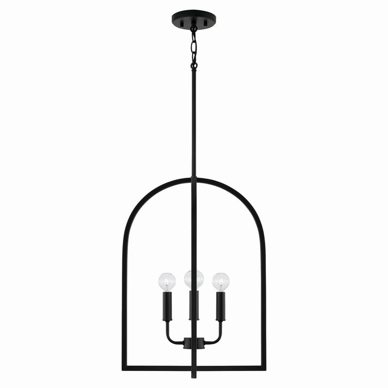Capital Lighting 548841MB Four Light Foyer, Matte Black