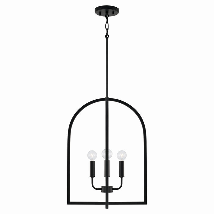 Capital Lighting 548841MB Four Light Foyer, Matte Black