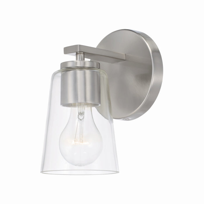 Capital Lighting 648611BN-537 One Light Wall Sconce, Brushed Nickel