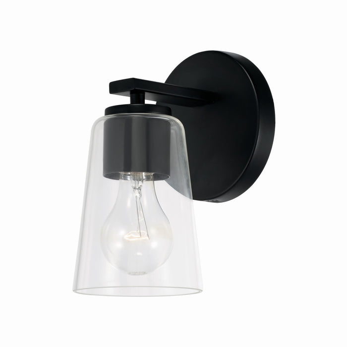 Capital Lighting 648611MB-537 One Light Wall Sconce, Matte Black
