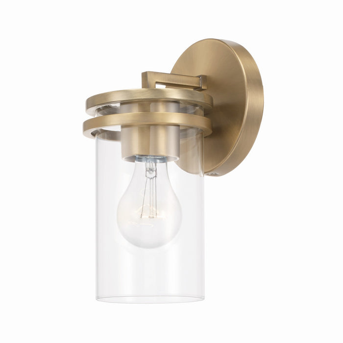 Capital Lighting 648711AD-539 One Light Wall Sconce, Aged Brass