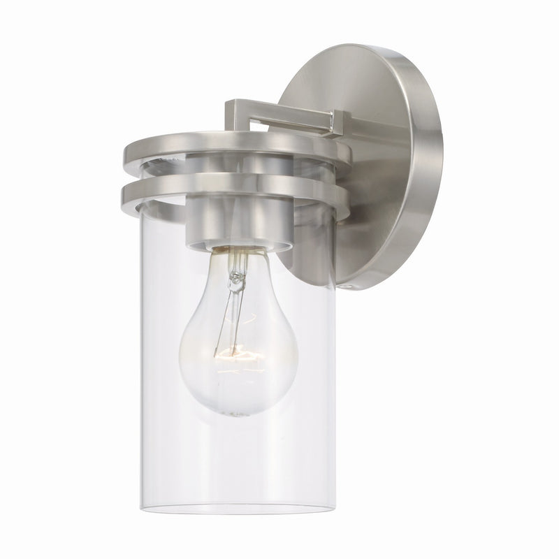 Capital Lighting 648711BN-539 One Light Wall Sconce, Brushed Nickel