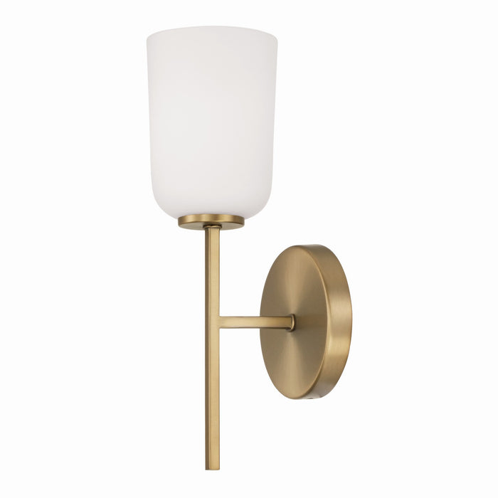 Capital Lighting 648811AD-542 One Light Wall Sconce, Aged Brass