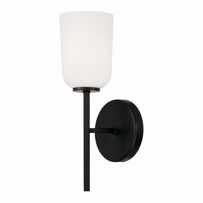 Capital Lighting 648811MB-542 One Light Wall Sconce, Matte Black