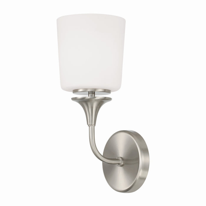 Capital Lighting 648911BN-541 One Light Wall Sconce, Brushed Nickel
