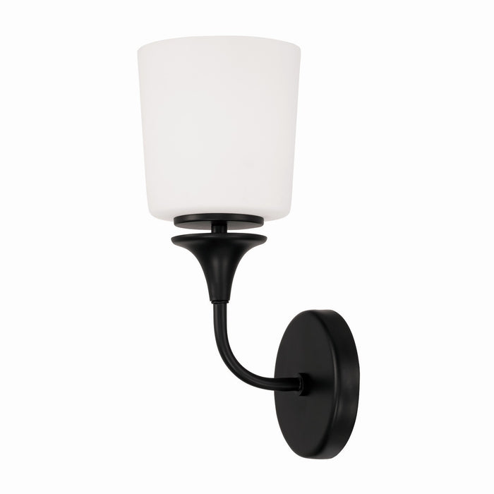 Capital Lighting 648911MB-541 One Light Wall Sconce, Matte Black