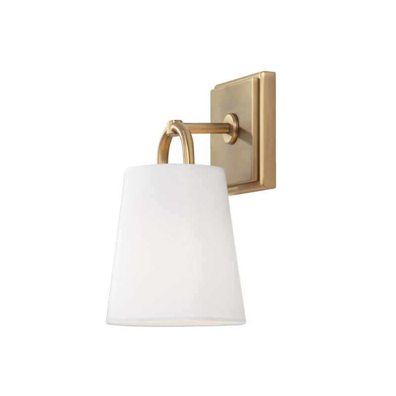 Capital Lighting 649411AD One Light Wall Sconce, Aged Brass