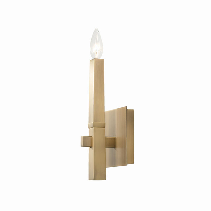Capital Lighting 649611AD One Light Wall Sconce, Aged Brass