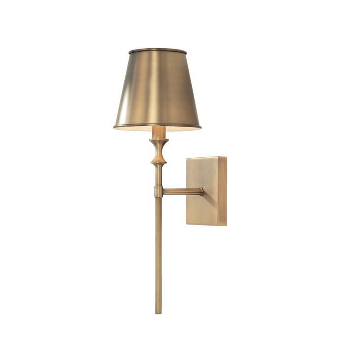 Capital Lighting 649711AD-708 One Light Wall Sconce, Aged Brass