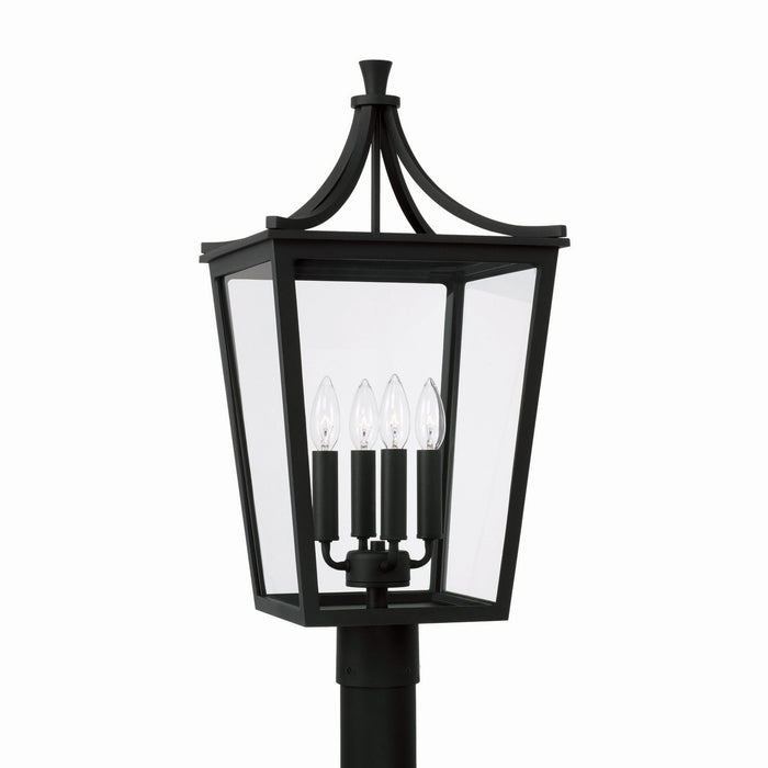 Capital Lighting 947943BK Four Light Outdoor Post Lantern, Black