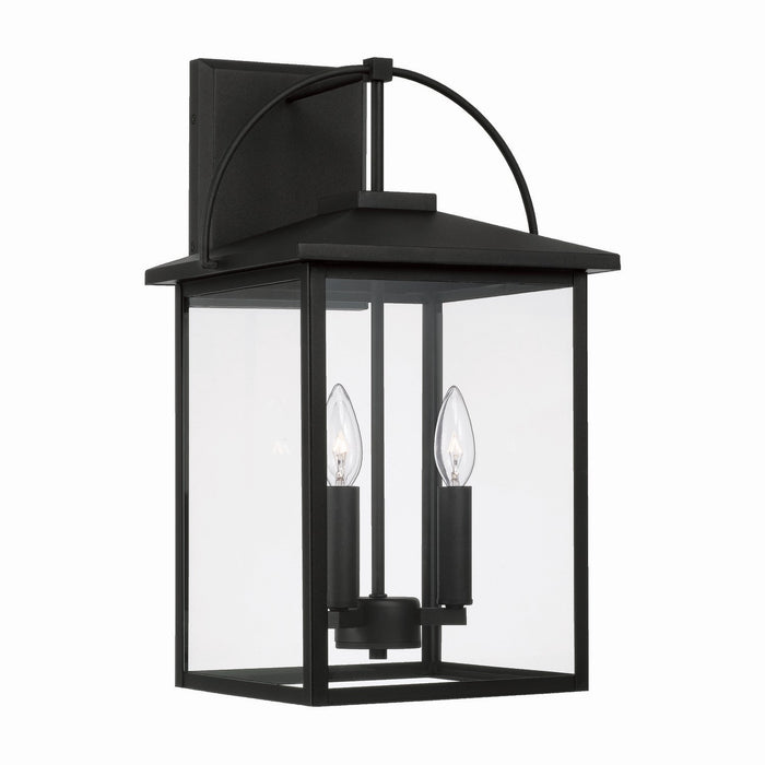 Capital Lighting 948031BK Three Light Outdoor Wall Lantern, Black